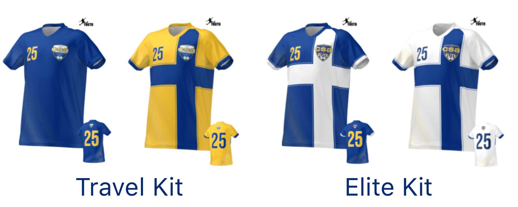 2023 Chili Soccer Association Travel and Elite Uniform Kit